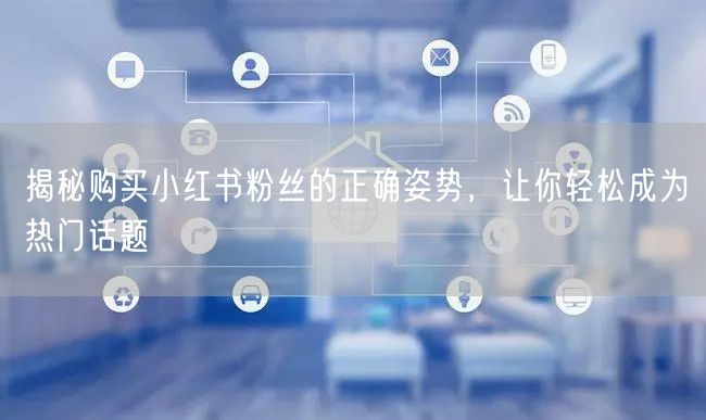 揭秘购买小红书粉丝的正确姿势，让你轻松成为热门话题