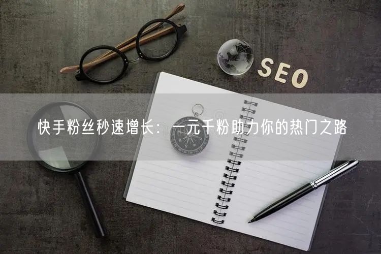 快手粉丝秒速增长：一元千粉助力你的热门之路