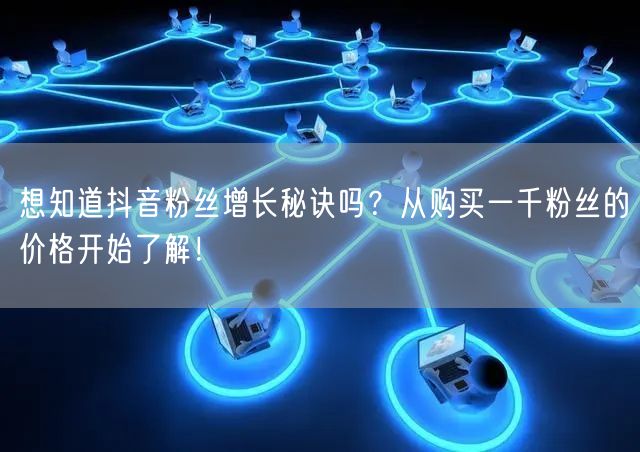 想知道抖音粉丝增长秘诀吗？从购买一千粉丝的价格开始了解！