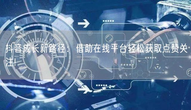 抖音成长新路径：借助在线平台轻松获取点赞关注!