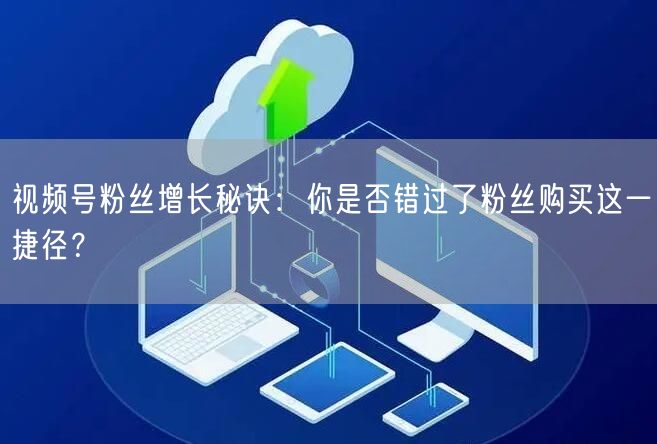 视频号粉丝增长秘诀：你是否错过了粉丝购买这一捷径？