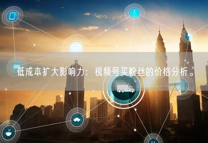 低成本扩大影响力：视频号买粉丝的价格分析。