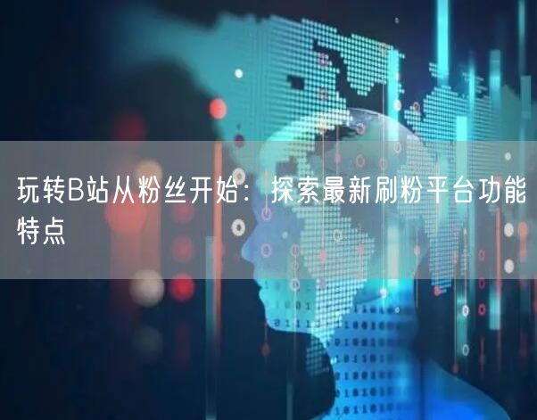 玩转B站从粉丝开始：探索最新刷粉平台功能特点