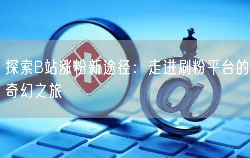 探索B站涨粉新途径：走进刷粉平台的奇幻之旅