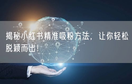 揭秘小红书精准吸粉方法，让你轻松脱颖而出！