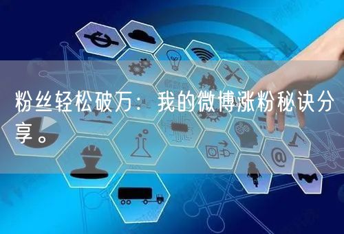 粉丝轻松破万：我的微博涨粉秘诀分享。