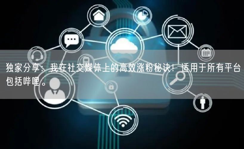 独家分享：我在社交媒体上的高效涨粉秘诀！适用于所有平台包括哔哩。
