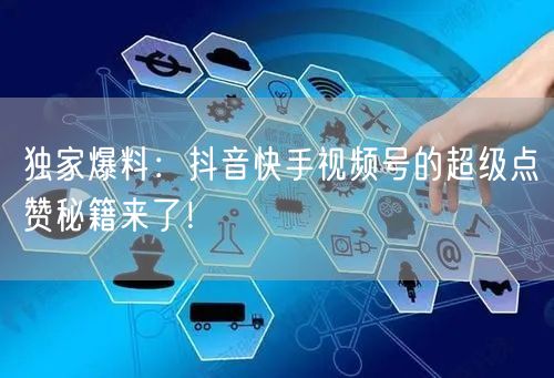 独家爆料：抖音快手视频号的超级点赞秘籍来了！