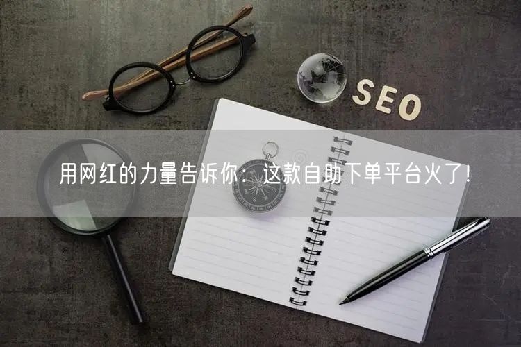 用网红的力量告诉你：这款自助下单平台火了！