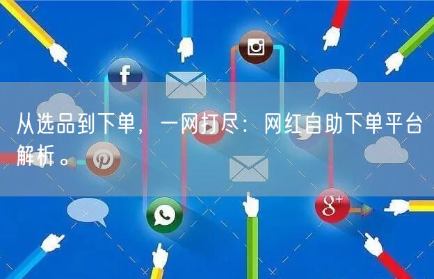 从选品到下单，一网打尽：网红自助下单平台解析。